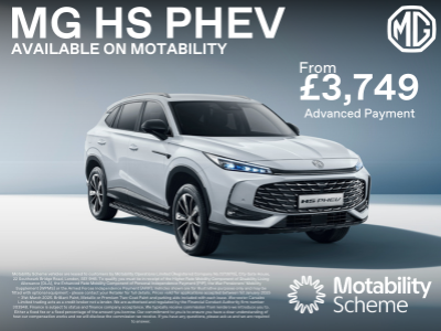 Drive the MG HS PHEV on Motability from Just £3,749 Advanced Payment!